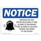 Signmission OSHA Notice Sign, 5" Height, 7" Width, NOTICE Drivers Do Not Enter Sign With Symbol, Landscape OS-NS-D-57-L-15514 - alternate 1